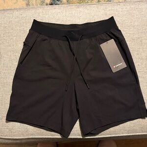 lululemon Men’s Black Zeroed In 7” Drawstring Shorts